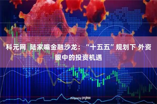 科元网  陆家嘴金融沙龙：“十五五”规划下 外资眼中的投资机遇